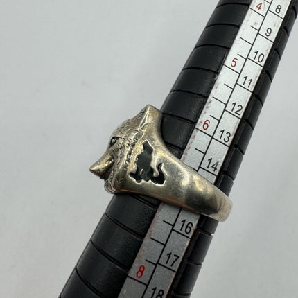 Vintage Tiny Silver Wolf Ring | 925 Sterling Silver - Unique Treasure - Free US Shipping!