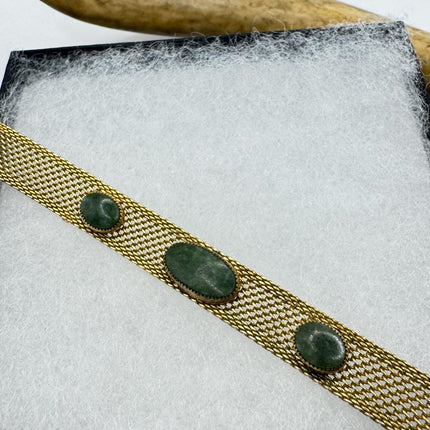 Vintage Green Gold 14k Gold Filled Bracelet - Minimal Everyday Layered Stacking - Dainty Simple Design