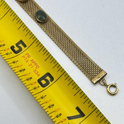 Vintage Green Gold 14k Gold Filled Bracelet - Minimal Everyday Layered Stacking - Dainty Simple Design