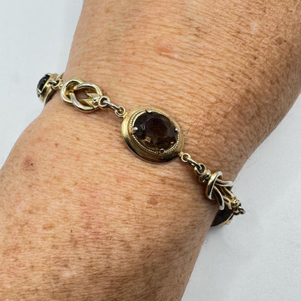 Vintage Gold Blue Lapis Tennis Bracelet 14k Gold Filled Bezel Minimal Simple Stacking Layered Everyday Bracelet