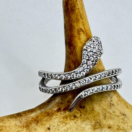 Snake Serpent Wedding Ring Thumb Band 925 sterling silver adjustable