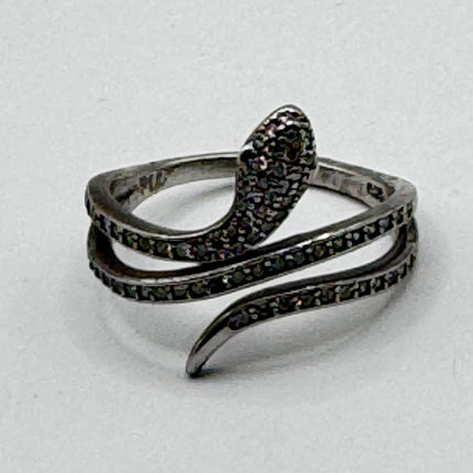 Snake Serpent Wedding Ring Thumb Band 925 sterling silver adjustable