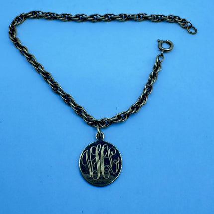 Vintage Gold Charm Bracelet