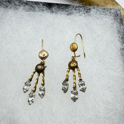 vintage gold fill dangle earrings Earrings 12k GF Tiny Love Delicate Gold Earrings Simple every day minimal