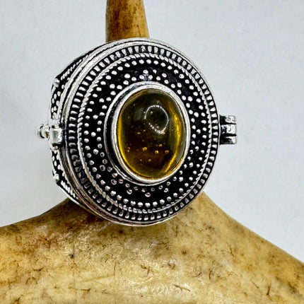 Vintage Silver Poison Ring