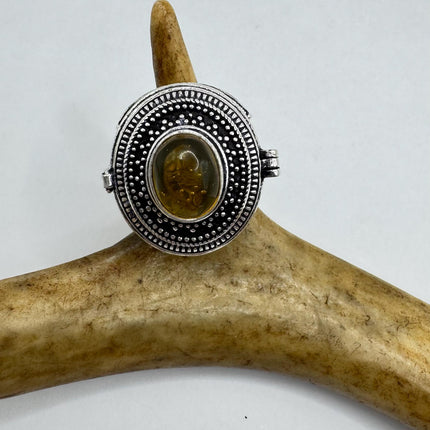 Vintage Silver Poison Ring
