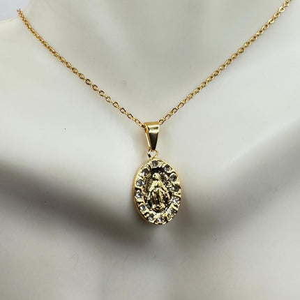 Vintage Gold Cross Necklace - Minimalist Everyday Jewelry Gold Filled Christian Design