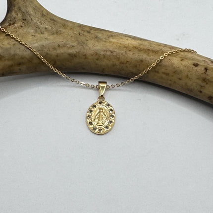 Vintage Gold Cross Necklace - Minimalist Everyday Jewelry Gold Filled Christian Design