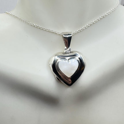 Vintage Black Onyx Silver Locket