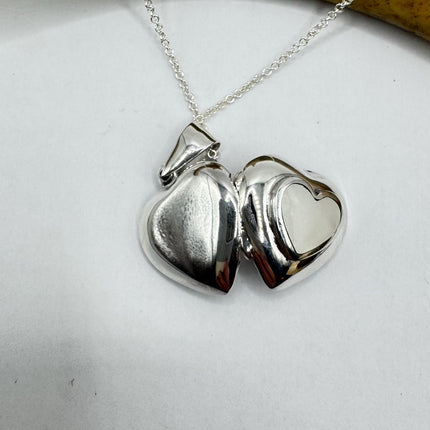 Vintage Black Onyx Silver Locket