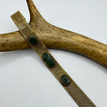 Vintage Green Gold 14k Gold Filled Bracelet - Minimal Everyday Layered Stacking - Dainty Simple Design