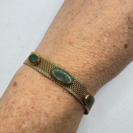 Vintage Green Gold 14k Gold Filled Bracelet - Minimal Everyday Layered Stacking - Dainty Simple Design