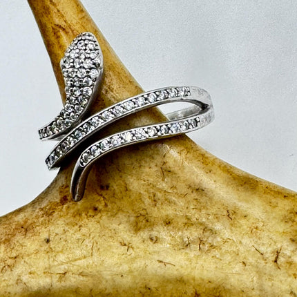 Snake Serpent Wedding Ring Thumb Band 925 sterling silver adjustable