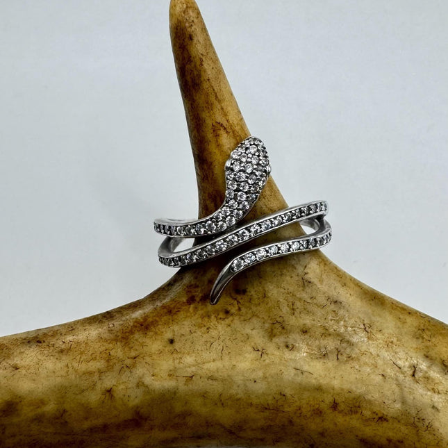 Snake Serpent Wedding Ring Thumb Band 925 sterling silver adjustable