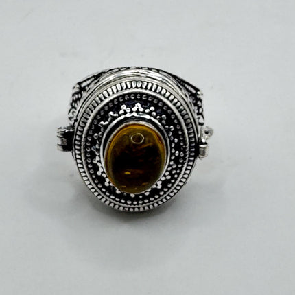 Vintage Silver Poison Ring