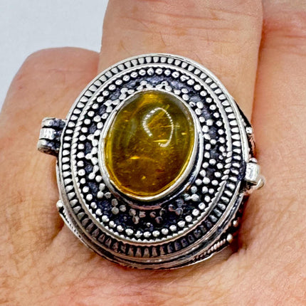 Vintage Silver Poison Ring