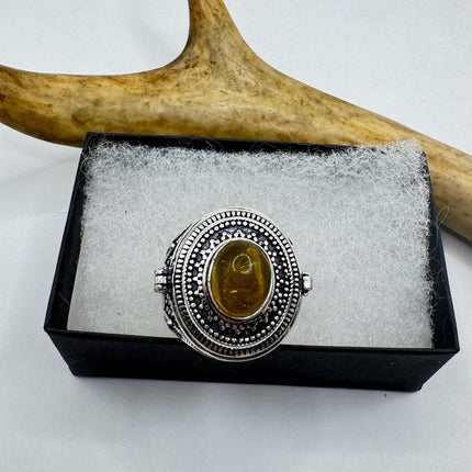 Vintage Silver Poison Ring