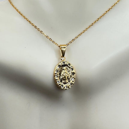 Vintage Gold Cross Necklace - Minimalist Everyday Jewelry Gold Filled Christian Design