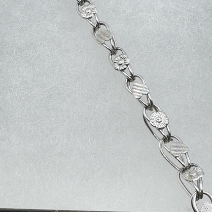 Vintage Heart Charm Bracelet - Dainty Stackable Layered Every day 925 Sterling Silver