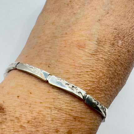 Vintage Mesh Bracelet 925 Sterling Silver