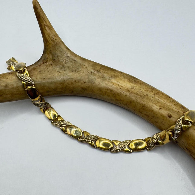 Vintage Gold Tennis Bracelet
