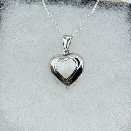 Vintage Black Onyx Silver Locket