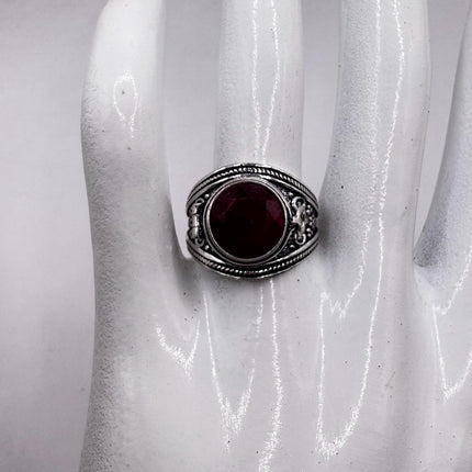 Vintage Silver Bronze Poison Ring
