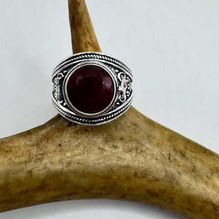 Vintage Silver Bronze Poison Ring