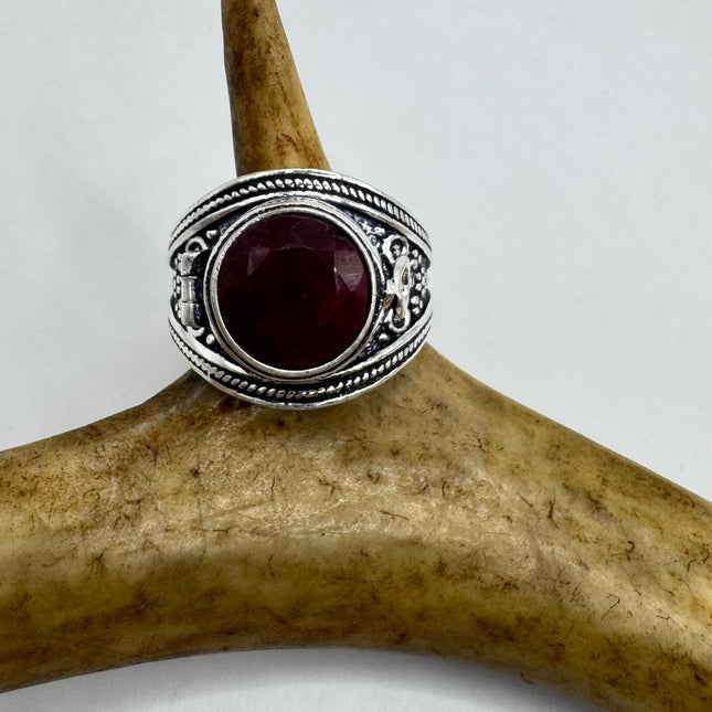 Vintage Silver Bronze Poison Ring
