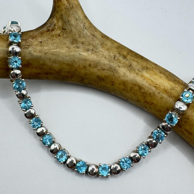Vintage Silver Tennis Bracelet