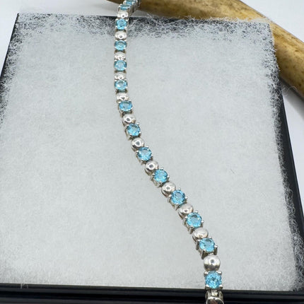 Vintage Silver Tennis Bracelet