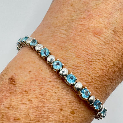 Vintage Silver Tennis Bracelet