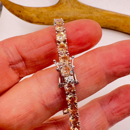 Vintage Silver Tennis Bracelet