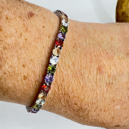 Vintage Silver Tennis Bracelet