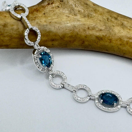 Vintage Silver Tennis Bracelet