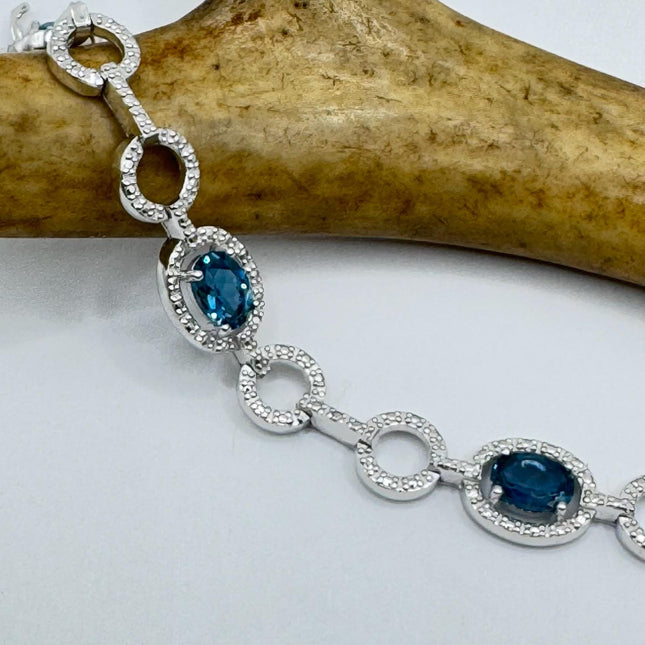 Vintage Silver Tennis Bracelet