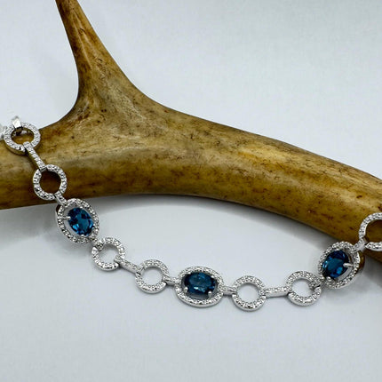 Vintage Silver Tennis Bracelet