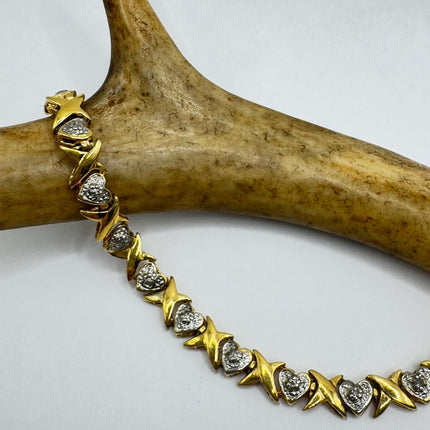 Vintage Gold Tennis Bracelet