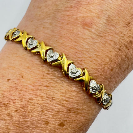 Vintage Gold Tennis Bracelet
