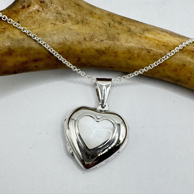 Vintage Black Onyx Silver Locket