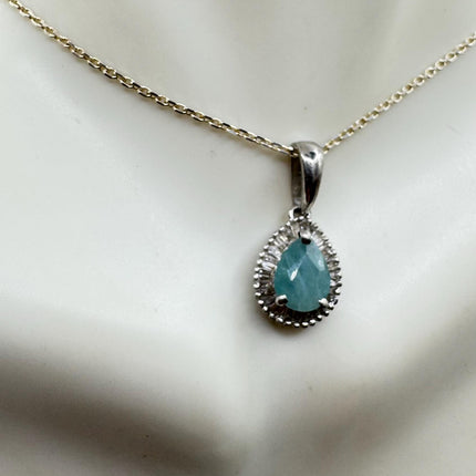Vintage Green Emerald Boho Silver Choker Necklace - Antique Style Design