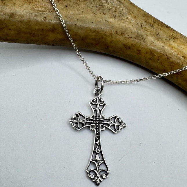Vintage Silver Cross Pendant