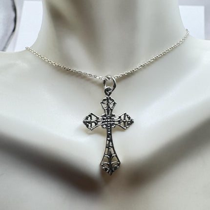 Vintage Silver Cross Pendant