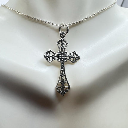 Vintage Silver Cross Pendant