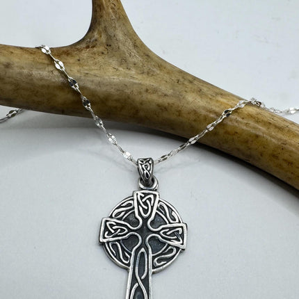 Vintage Silver Celtic Cross Pendant