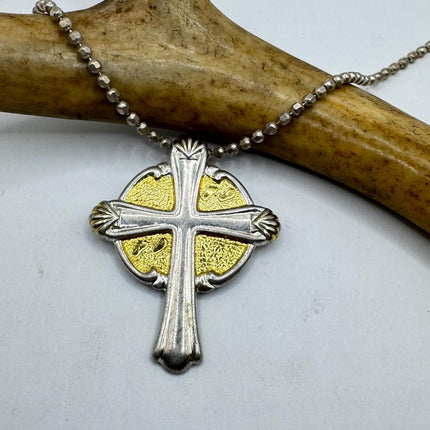 Vintage Silver Celtic Cross Pendant
