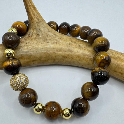 Vintage stretch tiger’s eye bead bracelets Bracelet