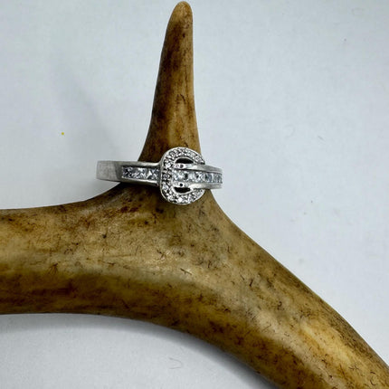 Vintage Silver Buckle Ring