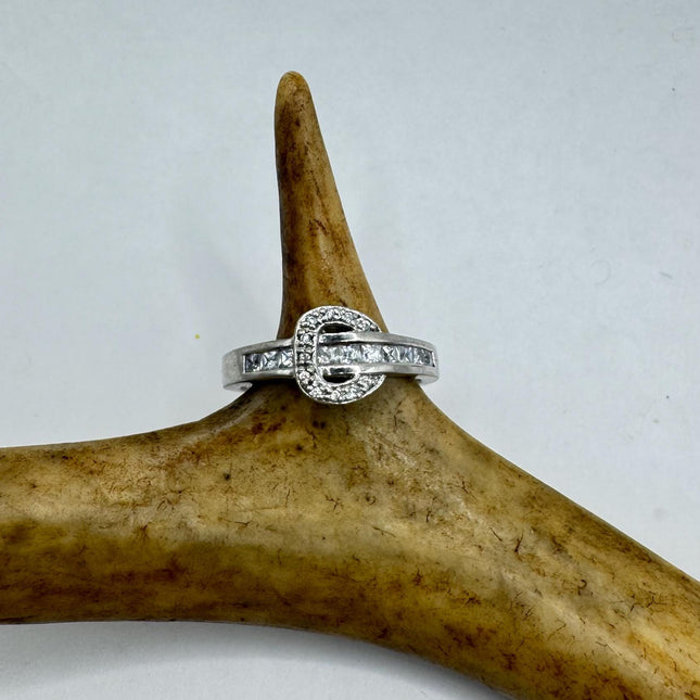 Vintage Silver Buckle Ring