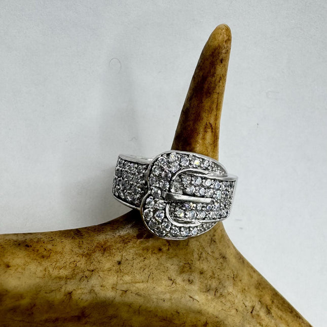 Vintage Silver Buckle Ring